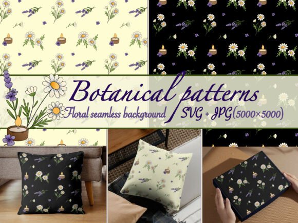 2 Botanical Seamless Patterns