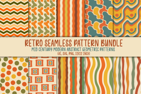 20 Retro Seamless Pattern Bundle Review