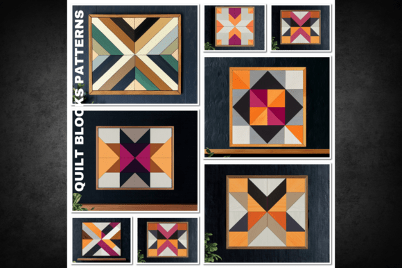 Barn Quilt Laser Cut SVG Bundle 751 Graphics