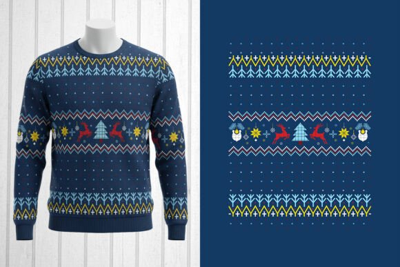 Christmas Sweater Pattern Ugly Pattern Graphics