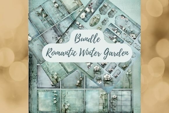 Elegant Floral Scrapbook Paper Bundle for Graphics and Patterns