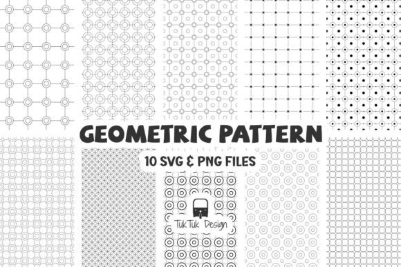 Geometric Circle Grid Pattern SVG PNG for Modern Branding