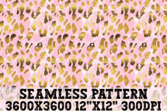 Pink Gold Cheetah Leopard Pattern For Client Projects