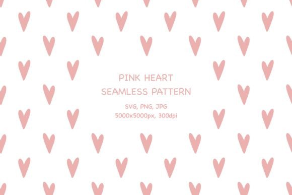 Pink Tiny Hearts Pattern SVG PNG JPG for Graphics and Patterns