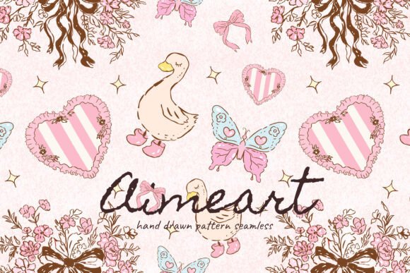 Silly Goose Seamless Pattern Reviewed for Embroidery