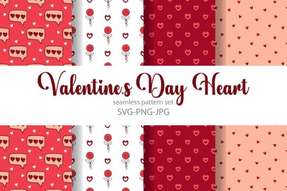 Valentine's Day Heart Seamless Pattern for Graphics and Patterns