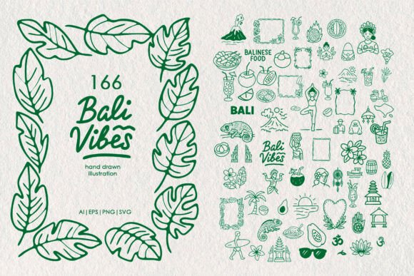 Vector Bali Vibes: Graphics & Crafts for Authentic Branding